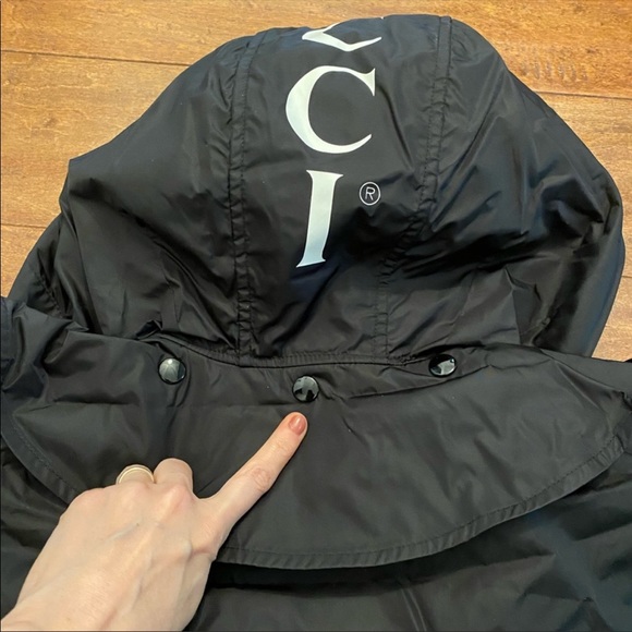Gucci Black Windbreaker Rain Jacket Poncho One Size - Picture 8 of 16